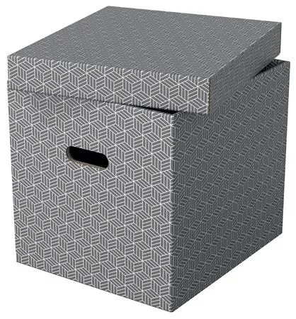 Úložný kubický box, ESSELTE "Home", sivý 2