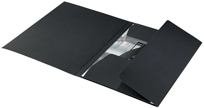 Doska s chlopňami, kartón, A4, LEITZ "Recycle", čierna 2