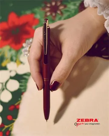 Gélové pero, 0,33 mm, stláčací mechanizmus, telo pera: bordová, ZEBRA "Sarasa Grand", modrá 4