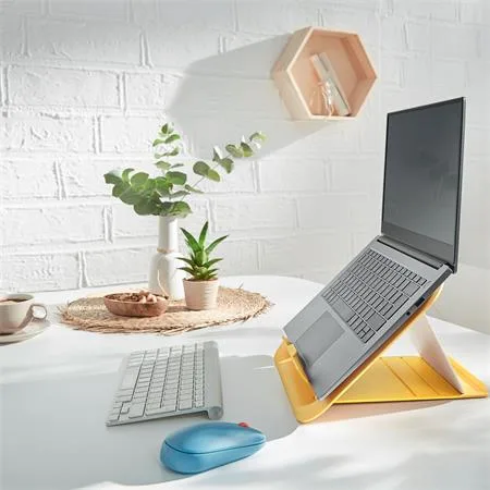 Stojan na notebook, nastaviteľný, LEITZ "Ergo Cosy", teplá žltá 6
