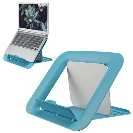 Stojan na notebook, nastaviteľný, LEITZ "Ergo Cosy", pokojná modrá 2