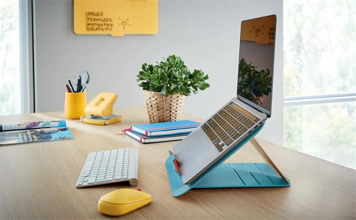 Stojan na notebook, nastaviteľný, LEITZ "Ergo Cosy", pokojná modrá 7