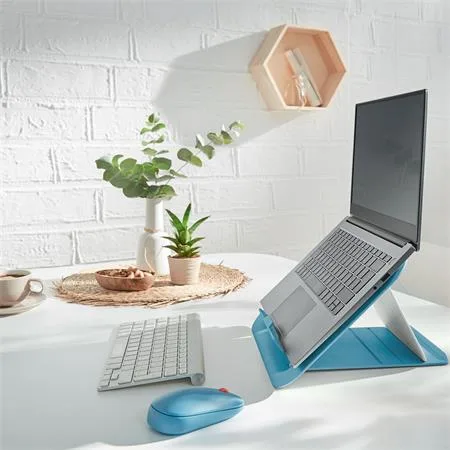 Stojan na notebook, nastaviteľný, LEITZ "Ergo Cosy", pokojná modrá 8