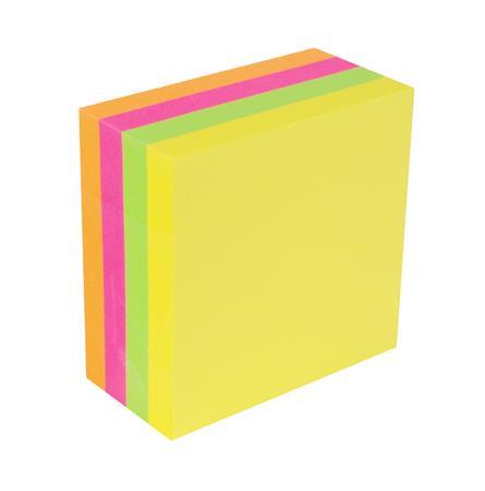 Samolepiaci bloček, 75x75 mm, 400 listov, VICTORIA OFFICE, neónový 2