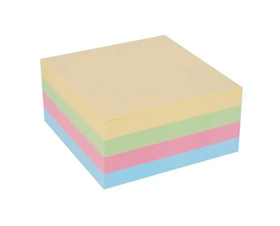 Samolepiaci bloček, 75x75 mm, 400 listov, VICTORIA OFFICE, pastelový 3