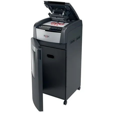 Skartovací stroj, mikrokonfety, 600 listov, REXEL "Optimum AutoFeed+ 600M" 4