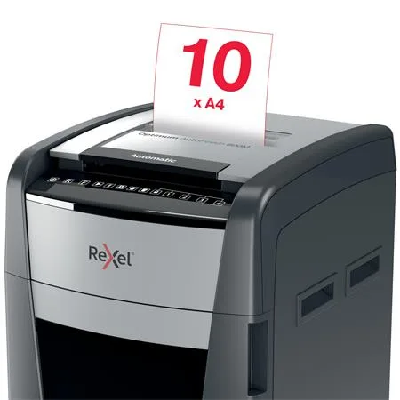 Skartovací stroj, mikrokonfety, 600 listov, REXEL "Optimum AutoFeed+ 600M" 7