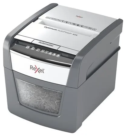 Skartovací stroj, konfety, 45 listov, REXEL "Optimum AutoFeed 45X" 2