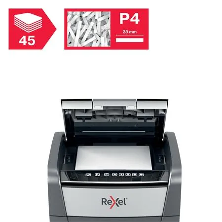 Skartovací stroj, konfety, 45 listov, REXEL "Optimum AutoFeed 45X" 5