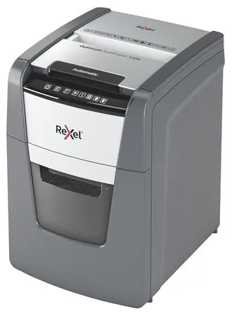 Skartovací stroj, mikrokonfety, 100 listov, REXEL "Optimum AutoFeed+ 100M" 2
