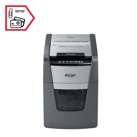 Skartovací stroj, mikrokonfety, 100 listov, REXEL "Optimum AutoFeed+ 100M" 7