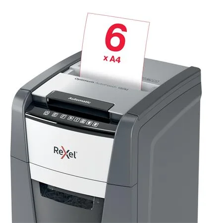 Skartovací stroj, mikrokonfety, 150 listov, REXEL "Optimum AutoFeed+ 150M" 7