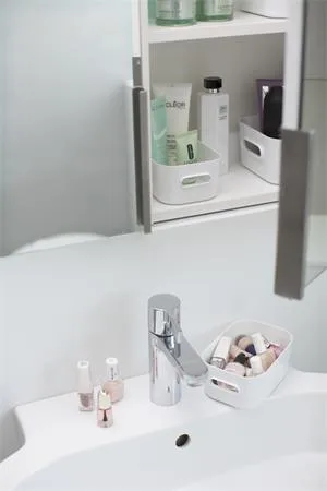 Úložný box, plastový, 0,6 l, SMARTSTORE "Compact XS", biely 5