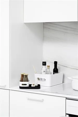 Úložný box, plastový, 5,3 l, SMARTSTORE "Compact M", biely 5