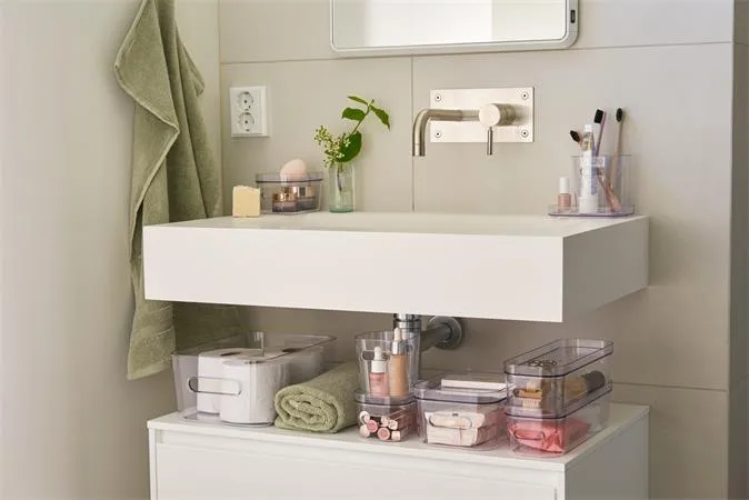 Úložný box, plastový, 15,4 l, SMARTSTORE "Compact Clear L", priehľadný 2