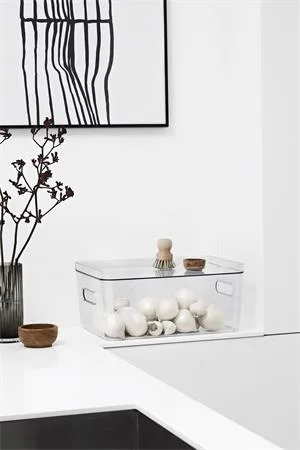 Úložný box, plastový, 15,4 l, SMARTSTORE "Compact Clear L", priehľadný 4