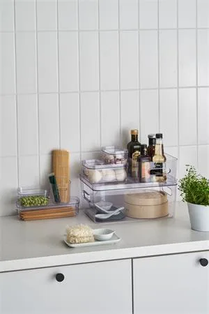 Úložný box, plastový, 15,4 l, SMARTSTORE "Compact Clear L", priehľadný 5