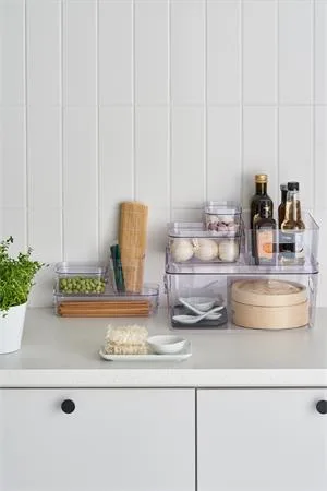 Úložný box, plastový, 1,3 l, SMARTSTORE "Compact Clear Slim", priehľadný 5