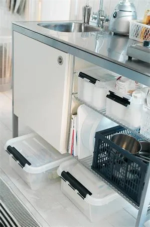 Úložný box, plastový, 8 l, čierne úchytky, SMARTSTORE "Classic 10", priehľadný 5