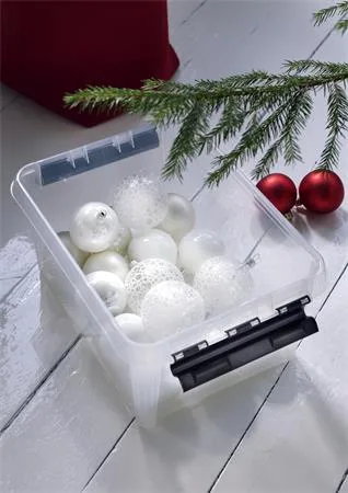 Úložný box, plastový, 8 l, čierne úchytky, SMARTSTORE "Classic 10", priehľadný 7
