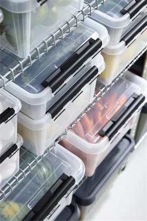 Úložný box, plastový, 32 l, čierne úchytky, SMARTSTORE "Classic 31",  priehľadný 7