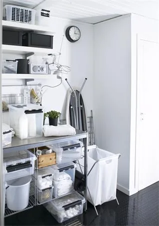 Úložný box, plastový, 31 l, čierne úchytky a kolieska, SMARTSTORE "Classic 35",  priehľadný 5