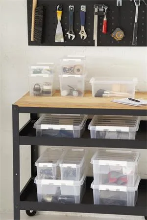 Organizačný modul, vyberateľný, pre boxy Classic 15, 2 priehradky, s úchytkami, SMARTSTORE, priehľadný 3