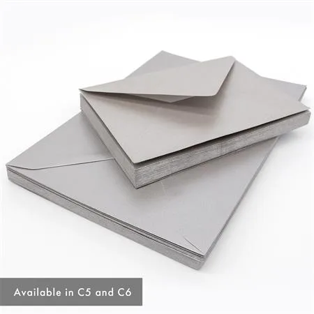 Obálka, C6, silikónová, PUKKA PAD "Silver", strieborná 3