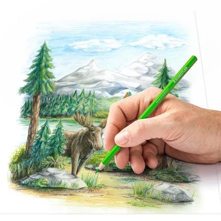 Farebné ceruzky, šesťhranné, STAEDTLER® "146M", 12 rôznych kovových farieb 4