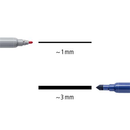 Fixky, sada, 1/3 mm, obojstranné, STAEDTLER® "3280", 20 rôznych farieb 4