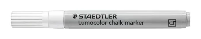 Kriedový popiovač, 2,4 mm, kuželový, STAEDTLER "Lumocolor® 344", biely 2