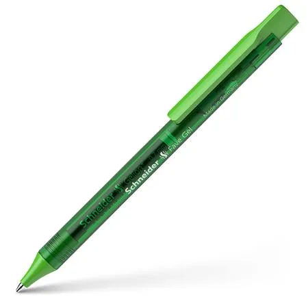 Gélové pero, 0,4 mm, stláčací mechanizmus, SCHNEIDER "Fave Gel", zelené 2