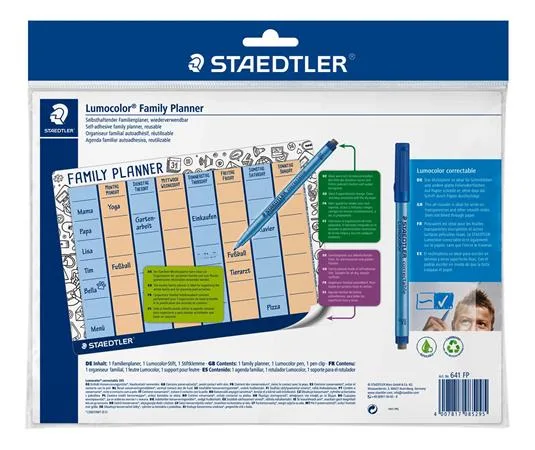 Plánovacia tabuľa, rodinná, zotierateľná, STAEDTLER "Lumocolor® 641 FP" 2