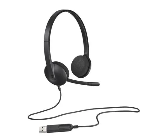 Slúchadlá, stereo, s mikrofónom, LOGITECH "H340" 5