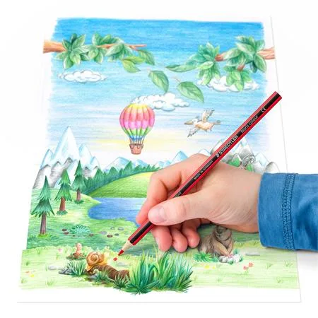 Farebné ceruzky, sada, šesťhranné, STAEDTLER "Noris Colour 185", 24 rôznych farieb 2