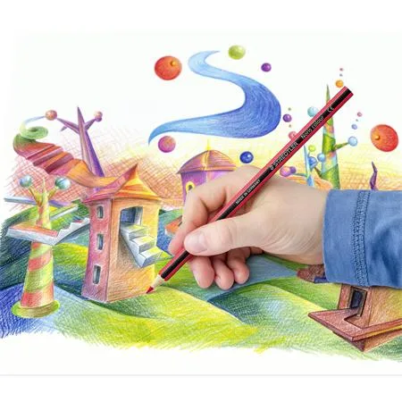 Farebné ceruzky, sada, šesťhranné, STAEDTLER  "Noris Colour 185", 36 rôznych farieb 2