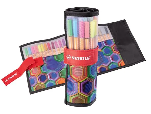 Liner, sada, 0,4 mm, STABILO "Point 88 ARTY", 25 rôznych farieb 2