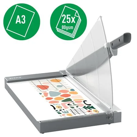 Páková rezačka, A3, 25 listov, LEITZ "Precision Office Pro" 3