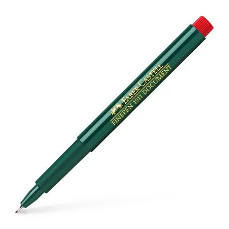 Liner, 0,4 mm, FABER-CASTELL "Finepen 1511", červený 2