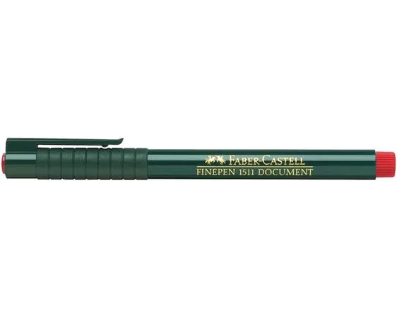 Liner, 0,4 mm, FABER-CASTELL "Finepen 1511", červený 3