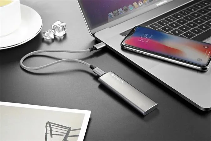 SSD (externá pamäť) 120 GB, USB 3.2 Gen2, VERBATIM "Vx500", sivá 4