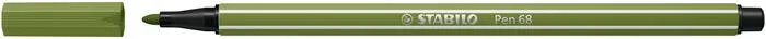 Popisovač, 1 mm, STABILO "Pen 68", machovo zelený 2