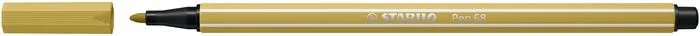 Popisovač, 1 mm, STABILO "Pen 68", khaki 2
