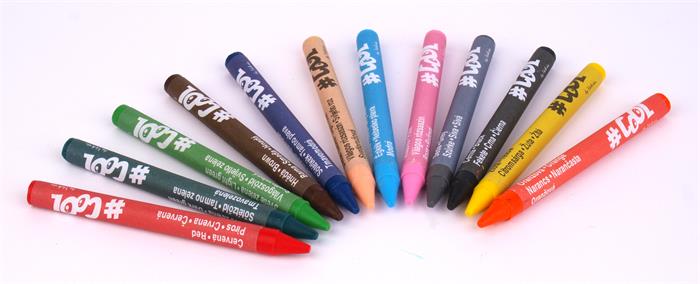 Voskovky, okrúhle, COOL BY VICTORIA, 12 rôznych farieb 3