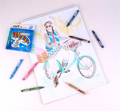 Voskovky, okrúhle, COOL BY VICTORIA, 12 rôznych farieb 4