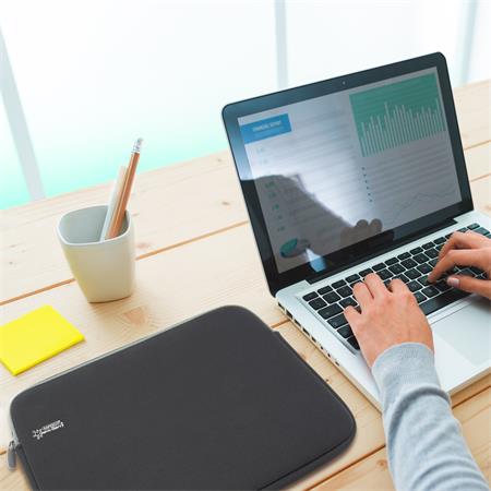 Puzdro na notebook, 13,3", antibakteriálne, RAPESCO, čierne 3