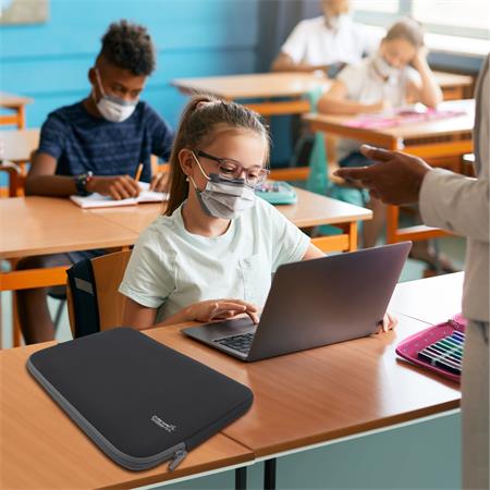 Puzdro na notebook, 13,3", antibakteriálne, RAPESCO, čierne 4