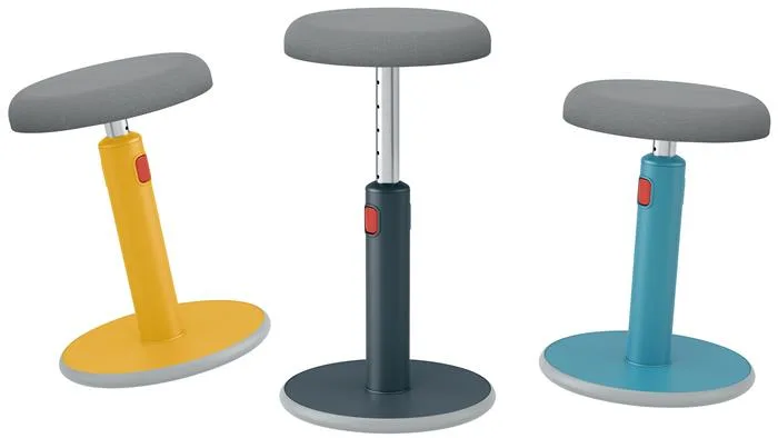 Stolička, ergonomická, LEITZ "Ergo Cosy Active", zamatová sivá 3