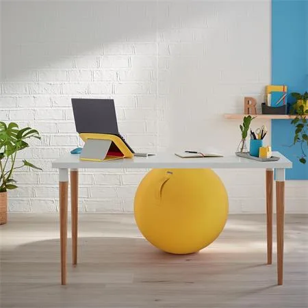 Gymnastická lopta na sedenie, LEITZ "Ergo Cosy", teplá žltá 6