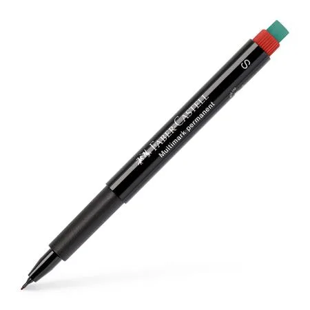 Permanentný popisovač, OHP, 0,4 mm, FABER-CASTELL "Multimark 1523", červený 3